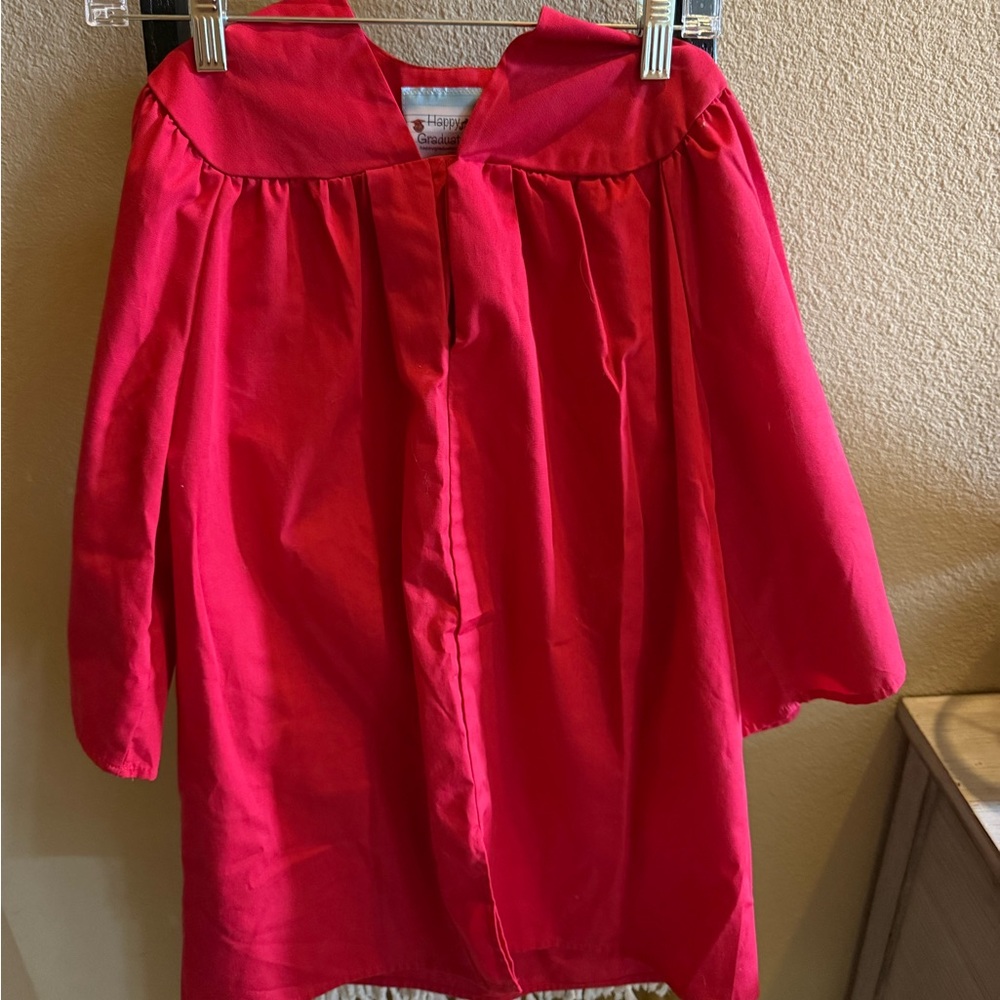 Kindergarten Graduation Gown Red S